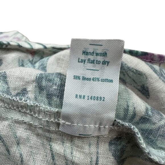 MARINE LAYER Monaco Floral Wrap Linen Blend Mini Skirt Women's Size XL Summer - Picture 4 of 5